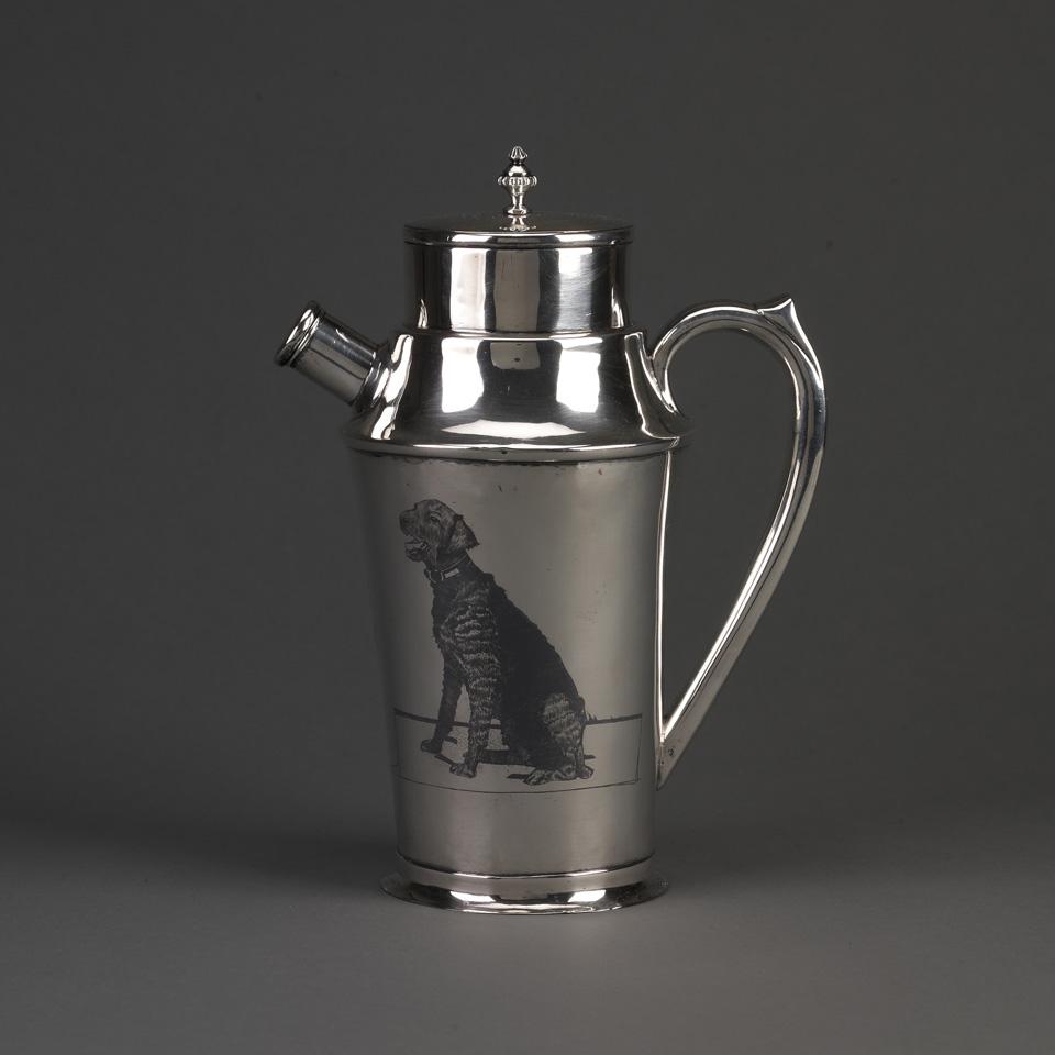 Eastern Nielloed Silver Cocktail Shaker, early 20th century
