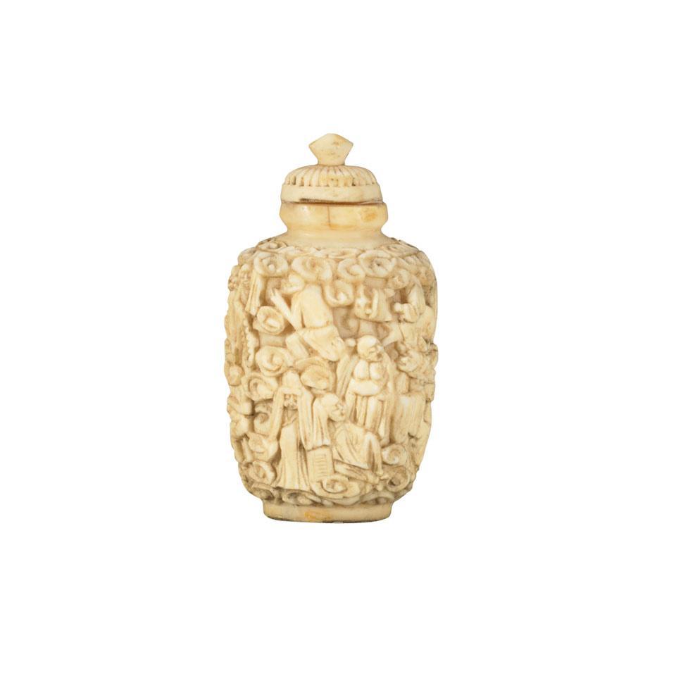Ivory Carved Snuff Bottle