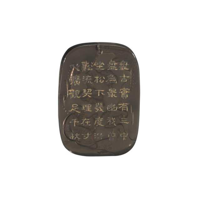 Smoky Quartz Pendant, Qing Dynasty, 18th/19th Century