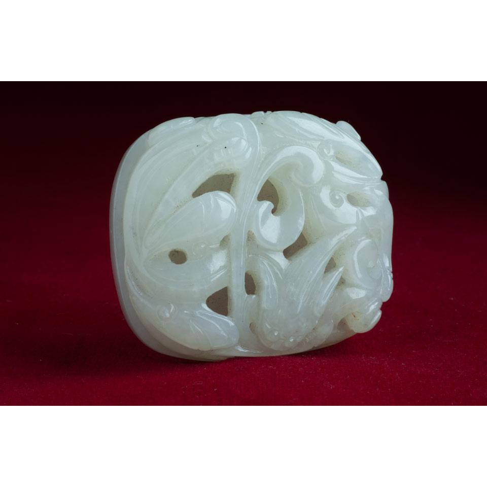 White Jade Dragon Bi Disc, Qing Dynasty, 18th/19th Century