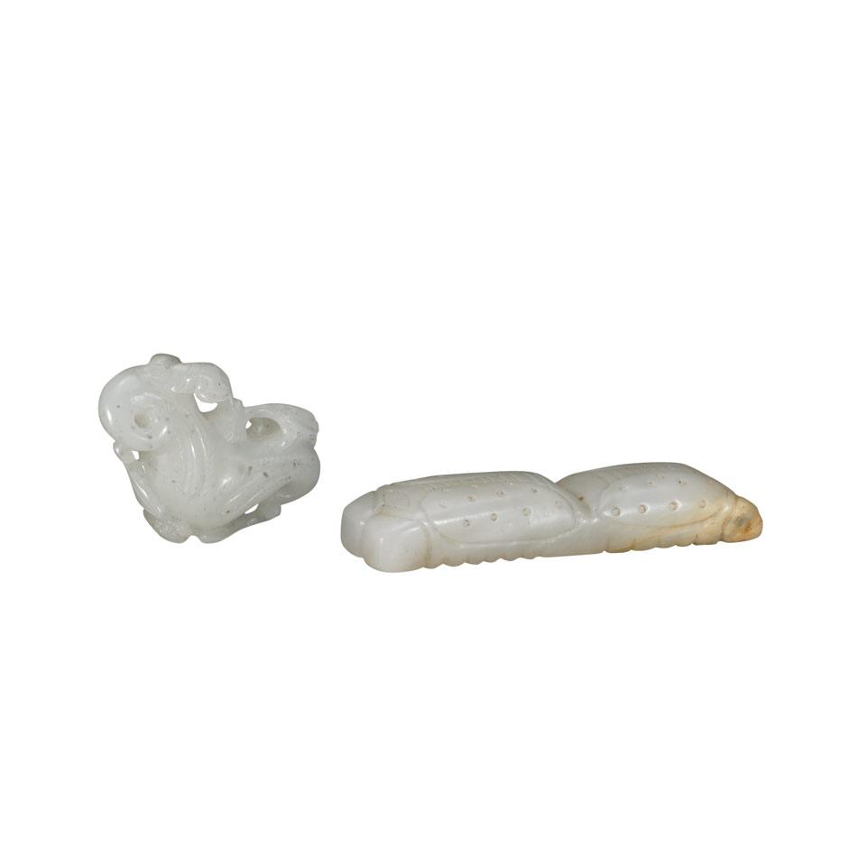 Two White Jade Carvings