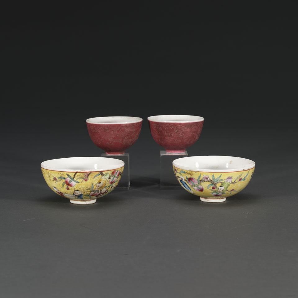 Pair of Pink Ground Cups