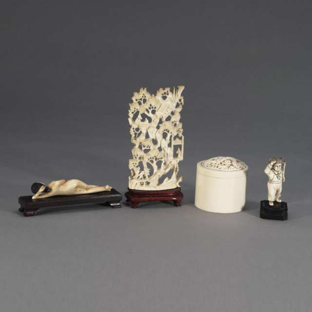 Collection of Four Ivory Carvings