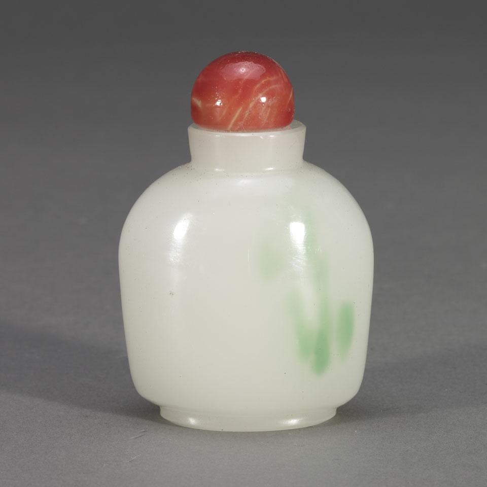 Peking Glass Snuff Bottle, Qing Dynasty, 19th Century