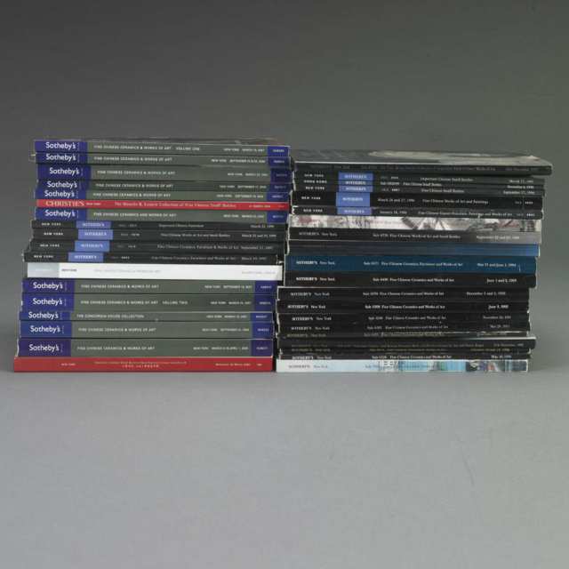Sotheby’s New York, 1990-2008, Thirty- Five Volumes on Chinese Art