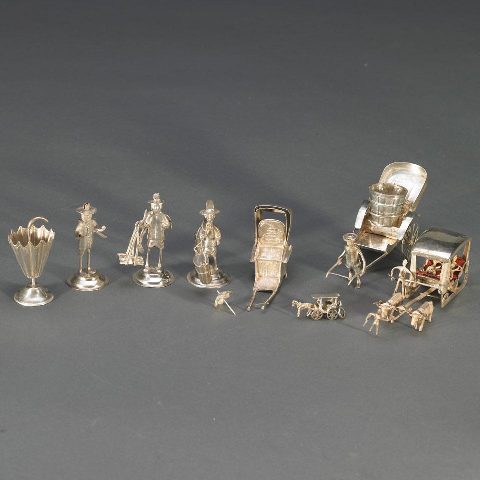 Eight Chinese Silver Figures