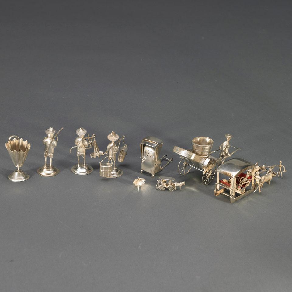 Eight Chinese Silver Figures