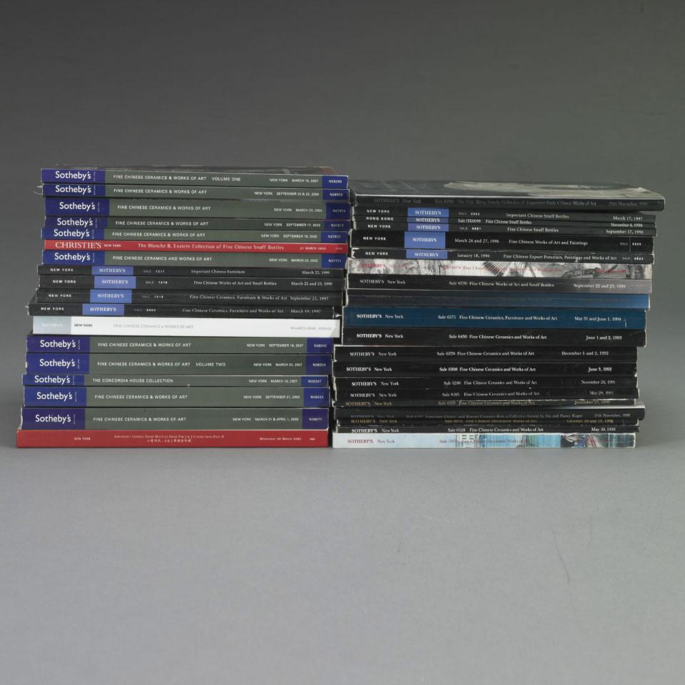Sotheby’s New York, 1990-2008, Thirty- Five Volumes on Chinese Art