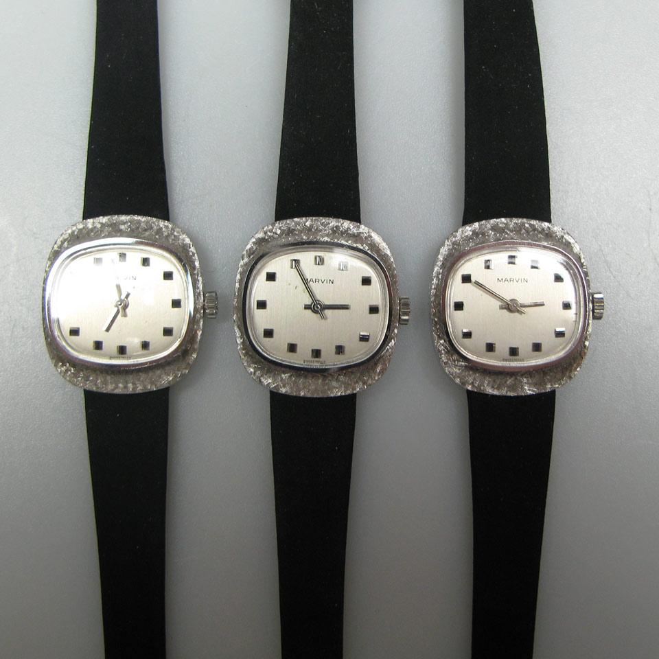 3 Lady’s Marvin Wristwatches