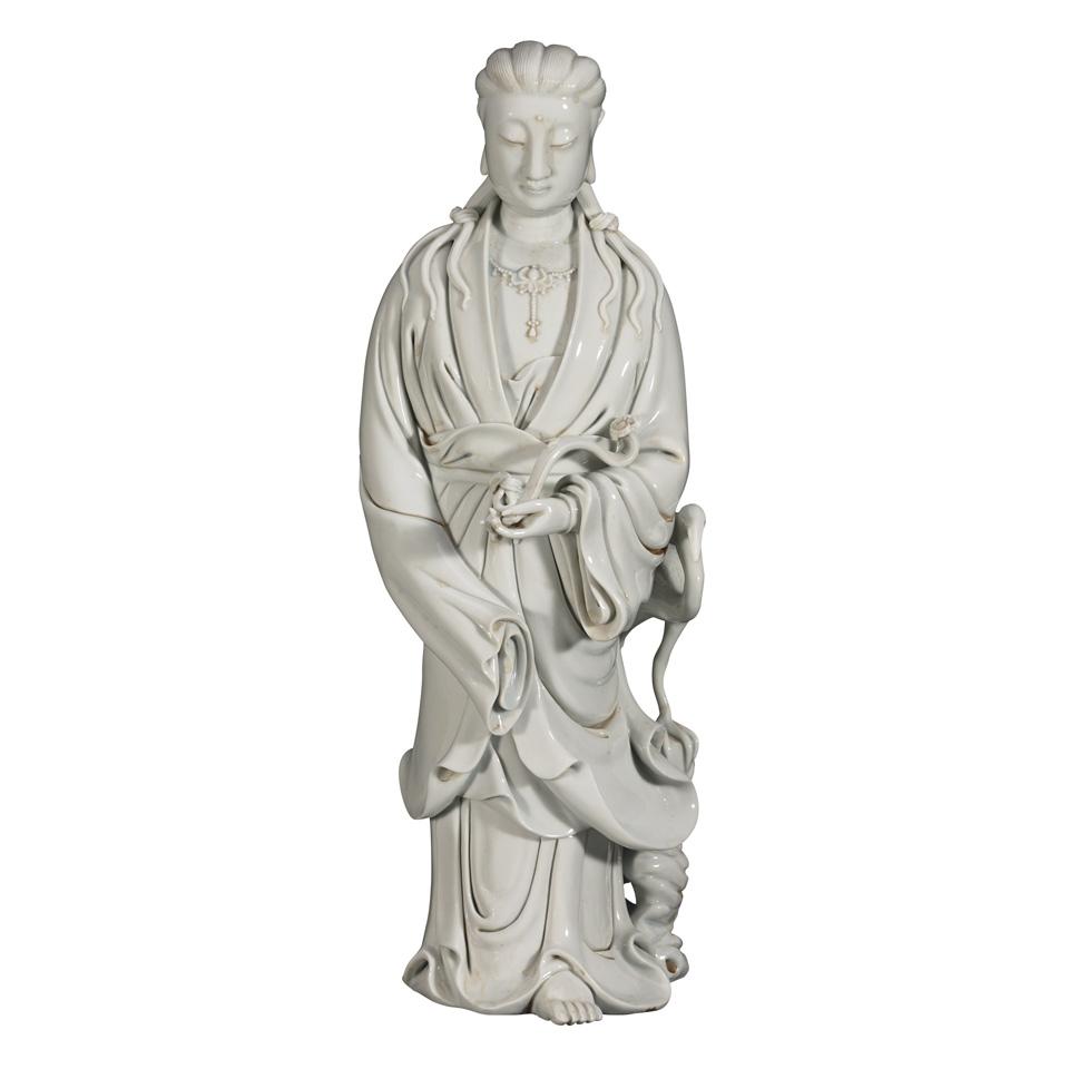 Blanc-de-Chine Figure of a Bodhisattva, Republican Period