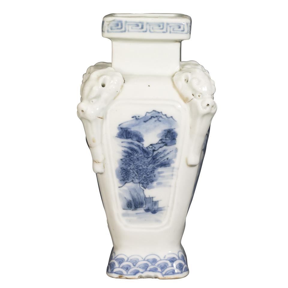 Blue and White Hirado-Type Vase, 19th Century