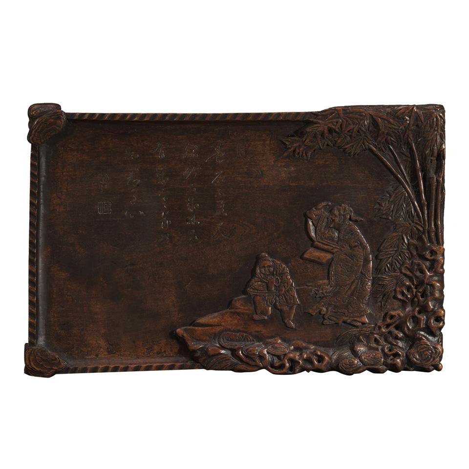 Wood Relief Carved Panel, 19th Century