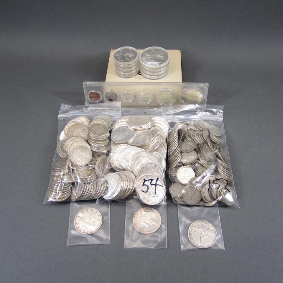 Quantity Of Canadian And American Coins