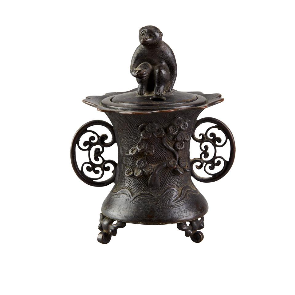 Unusual Cast Bronze Ear-Cup, Late 19th Century