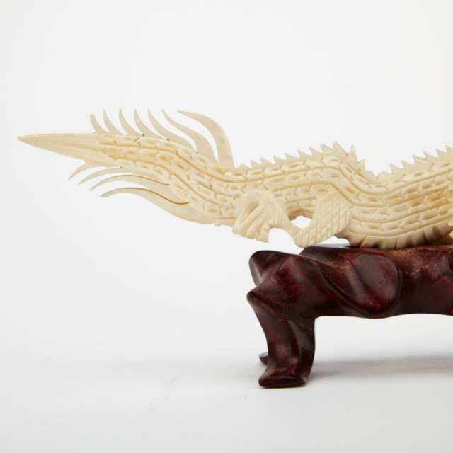 Ivory Carved Flying Dragon