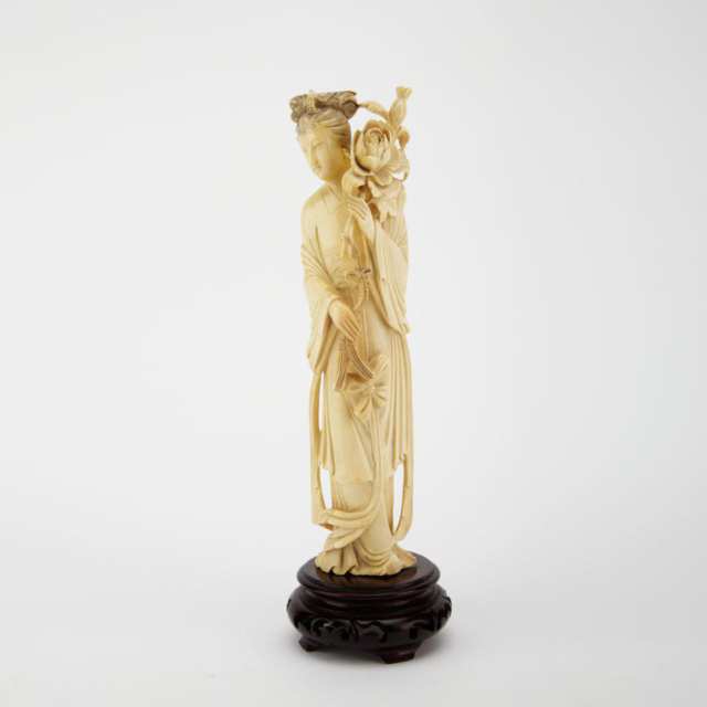 Two Ivory Carved Beauties