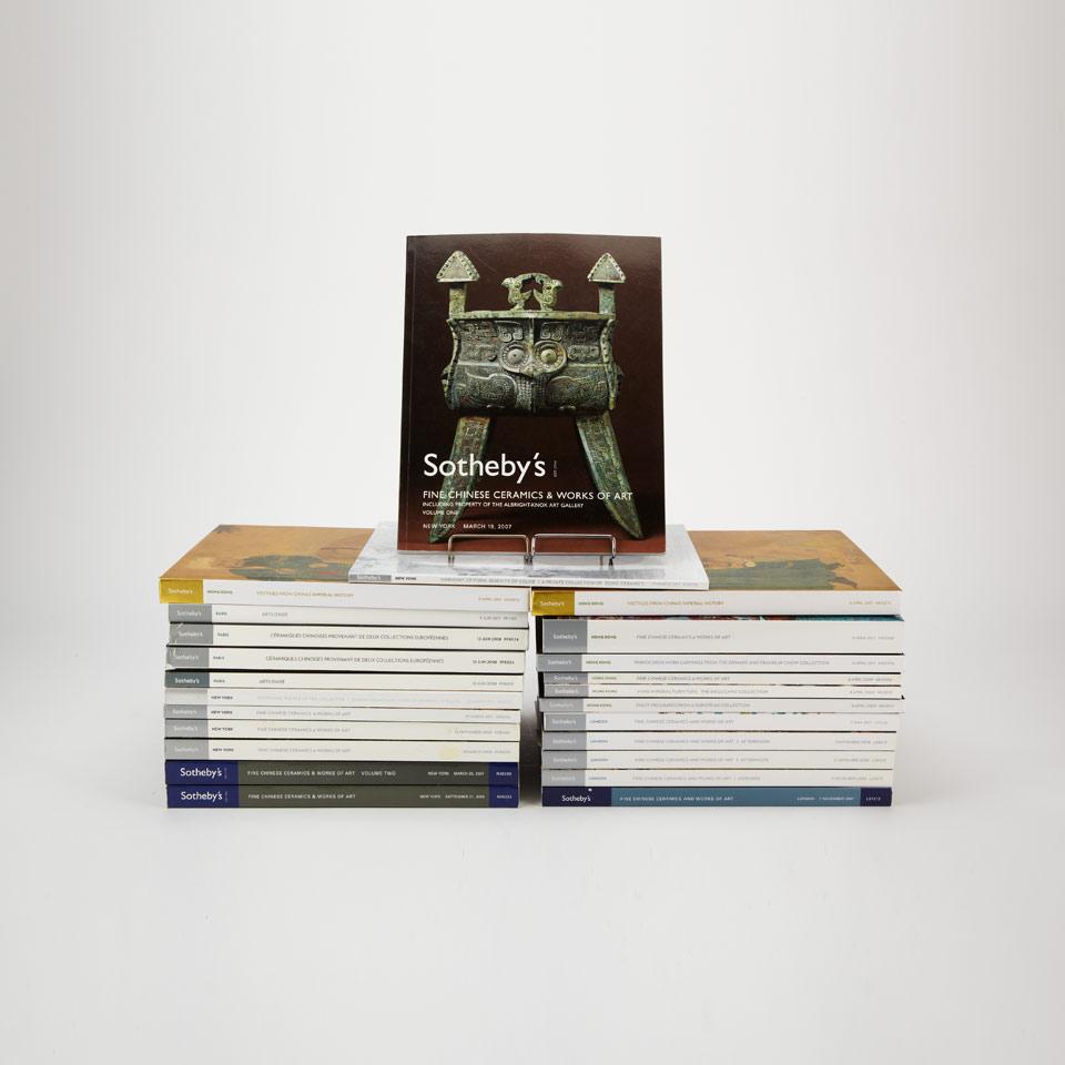 Group of 24 Sotheby’s Catalogues from New York, London, Paris, and Hong Kong (2006-2011)