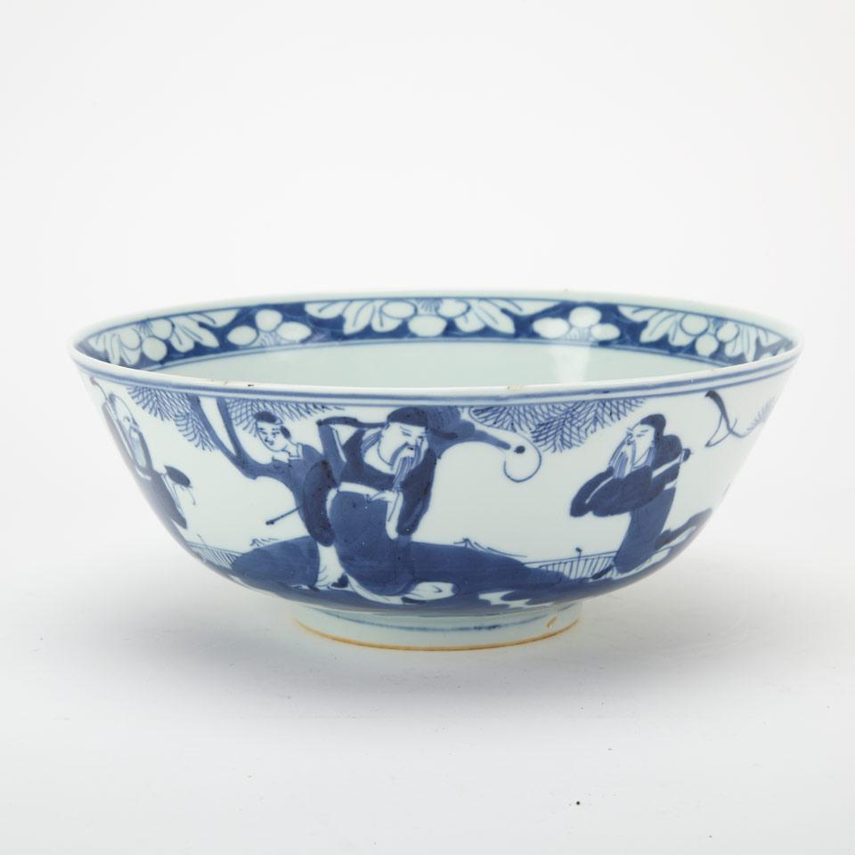 Blue and White Bowl, 19th Century