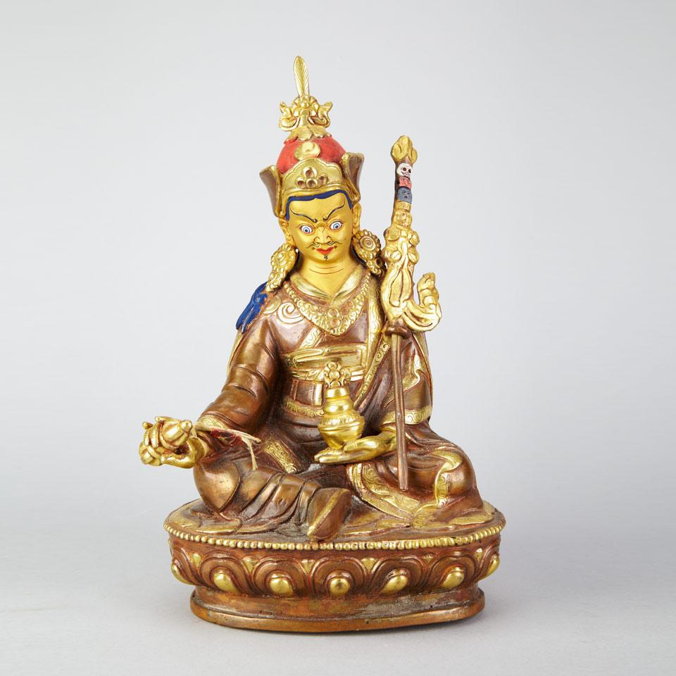 Gilt Copper Alloy Figure of Padmasambhav