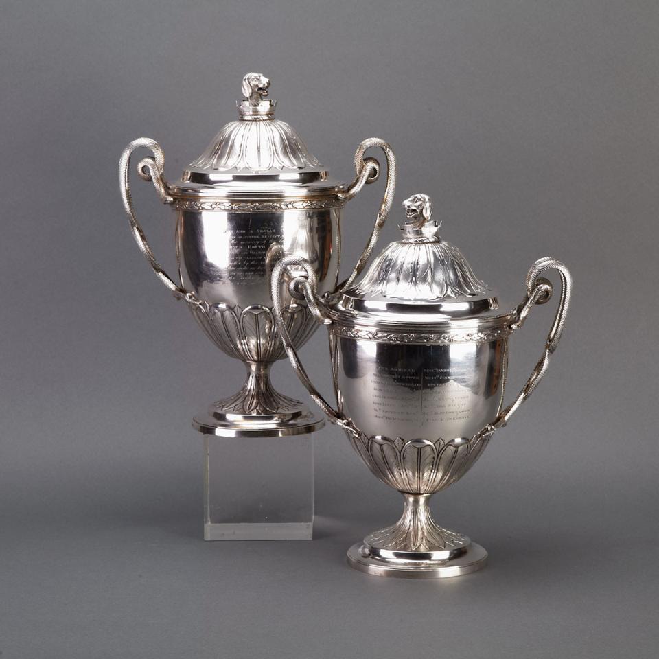 The Routh Cups
Pair of George III Silver Covered Cups, Joseph Hardy, London, 1806