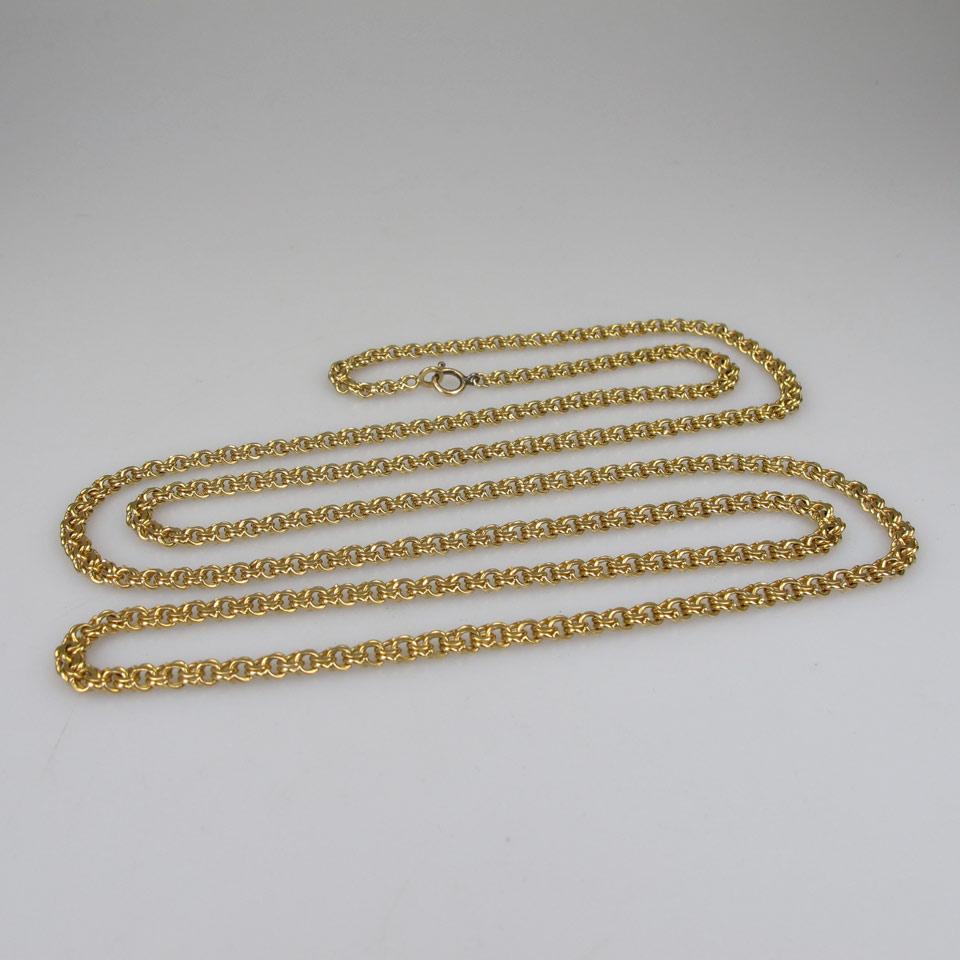 18k Yellow Gold Figure-Eight Link Chain