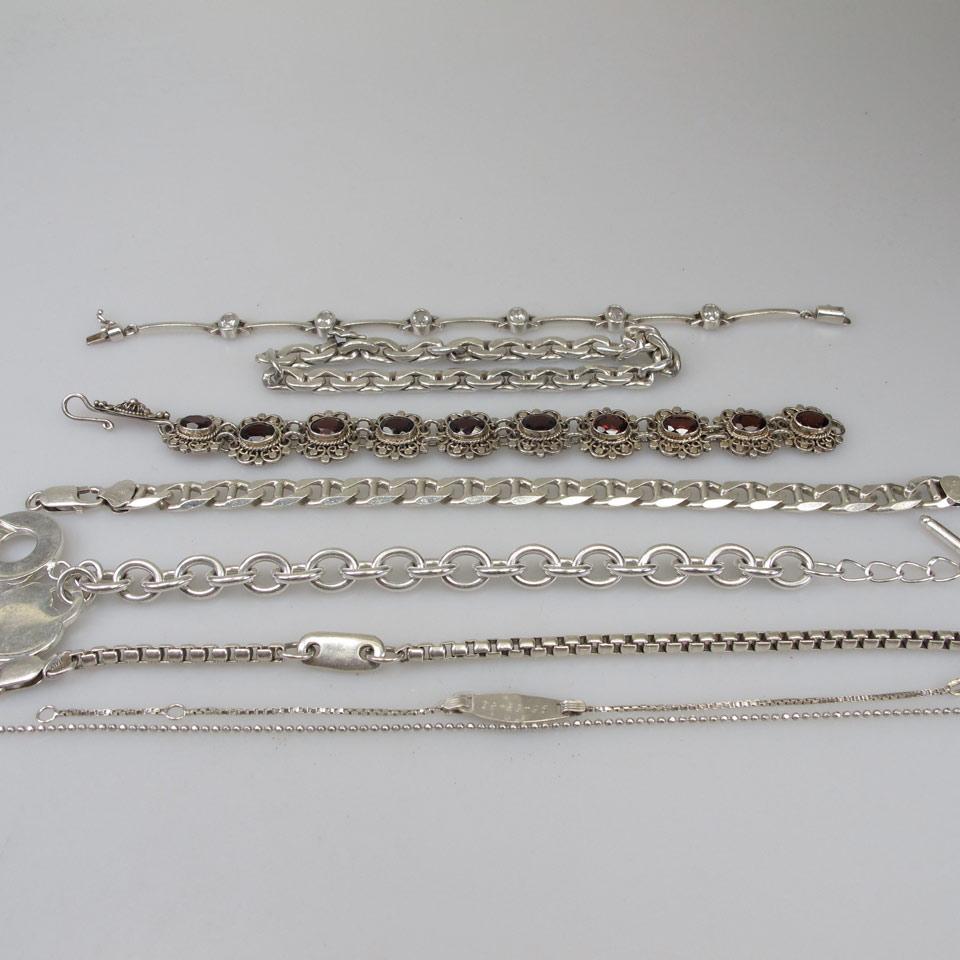 7 Sterling Silver Bracelets