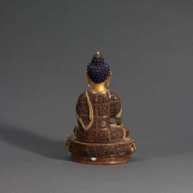 Gilt Bronze Figure of Buddha Shakyamuni