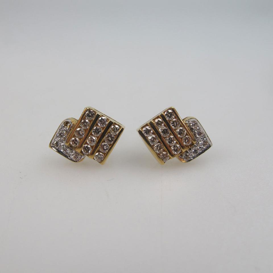 Pair Of 18k Yellow Gold Stud Earrings