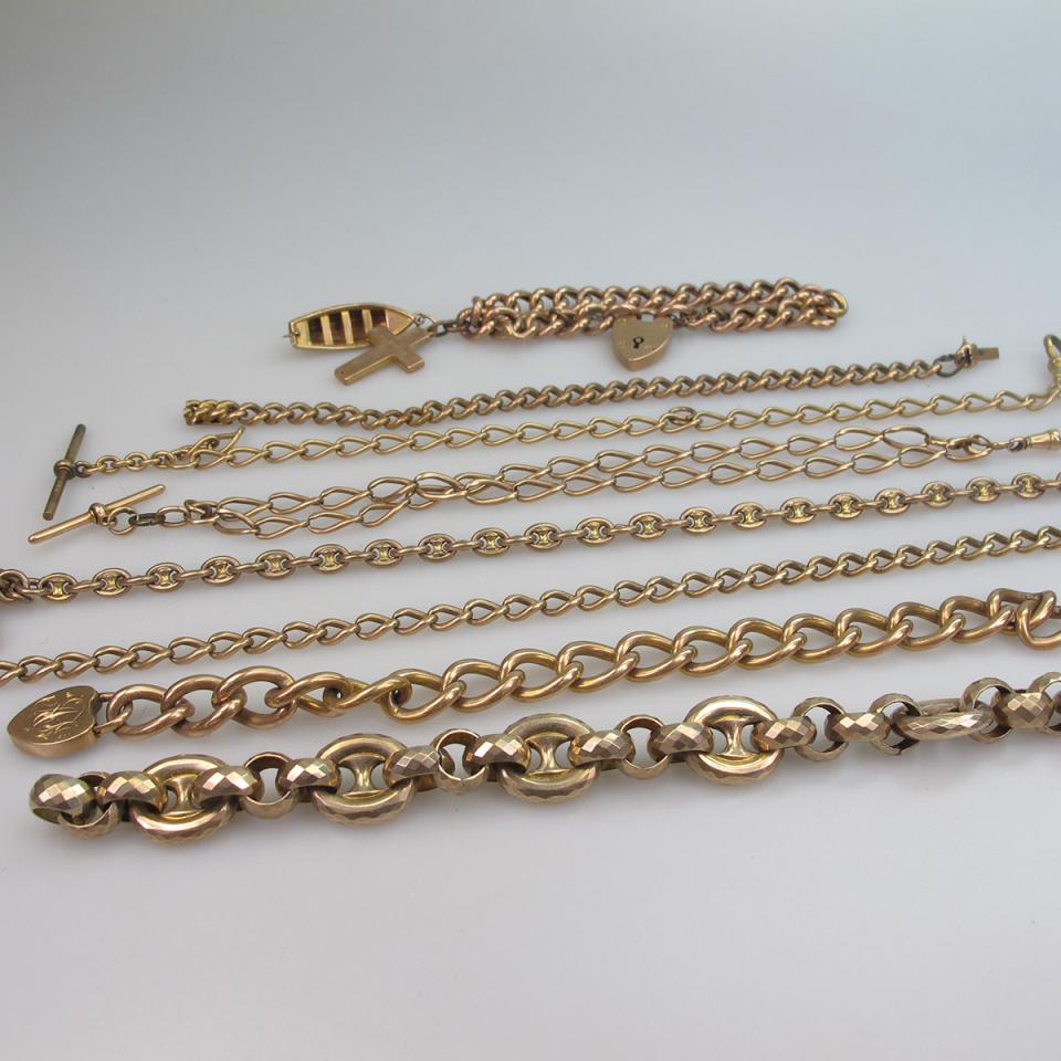 Quantity Of 9k Rose Gold Watch Chains.