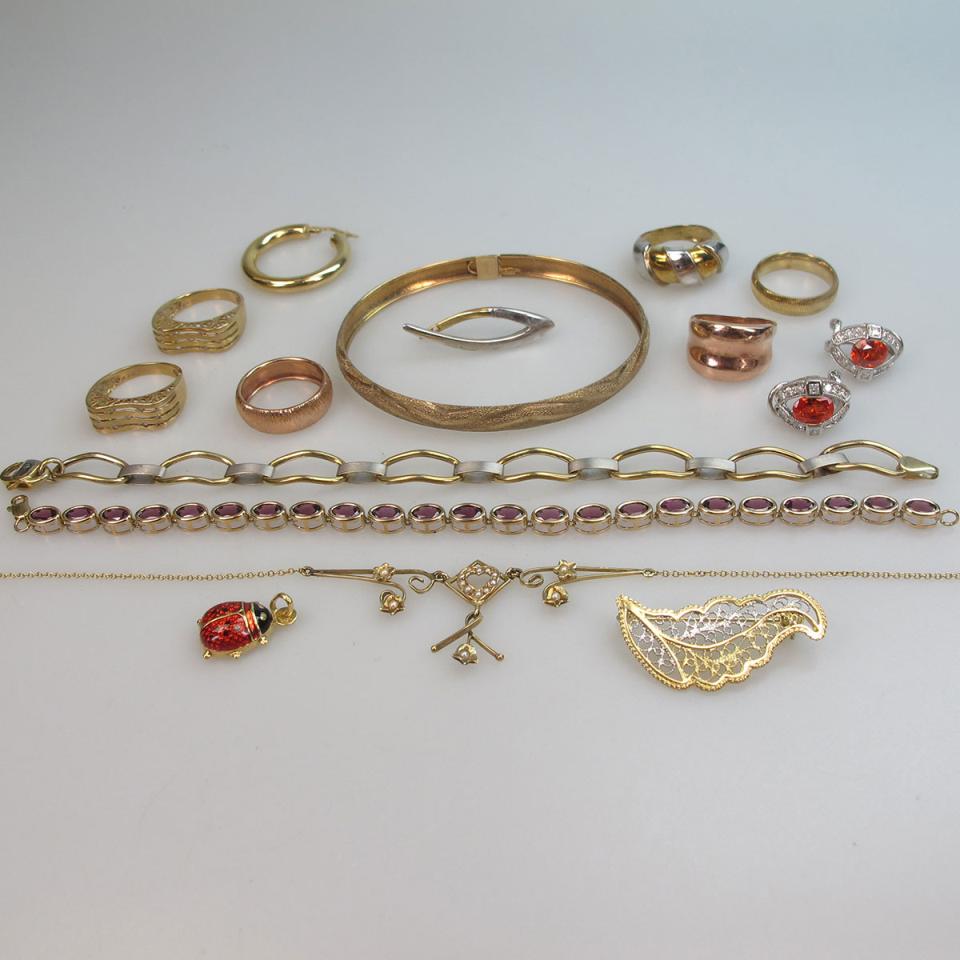 Quantity Of 10k Gold Jewellery 