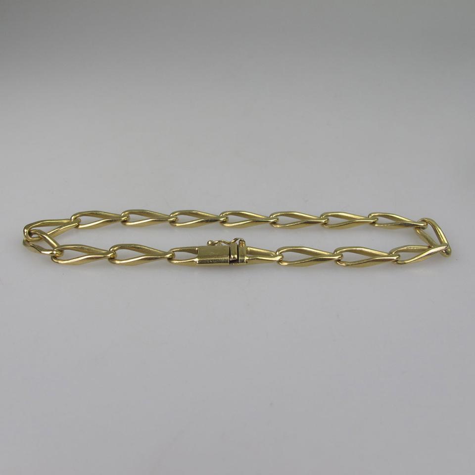 Italian 18k Yellow Gold Curb Link Bracelet