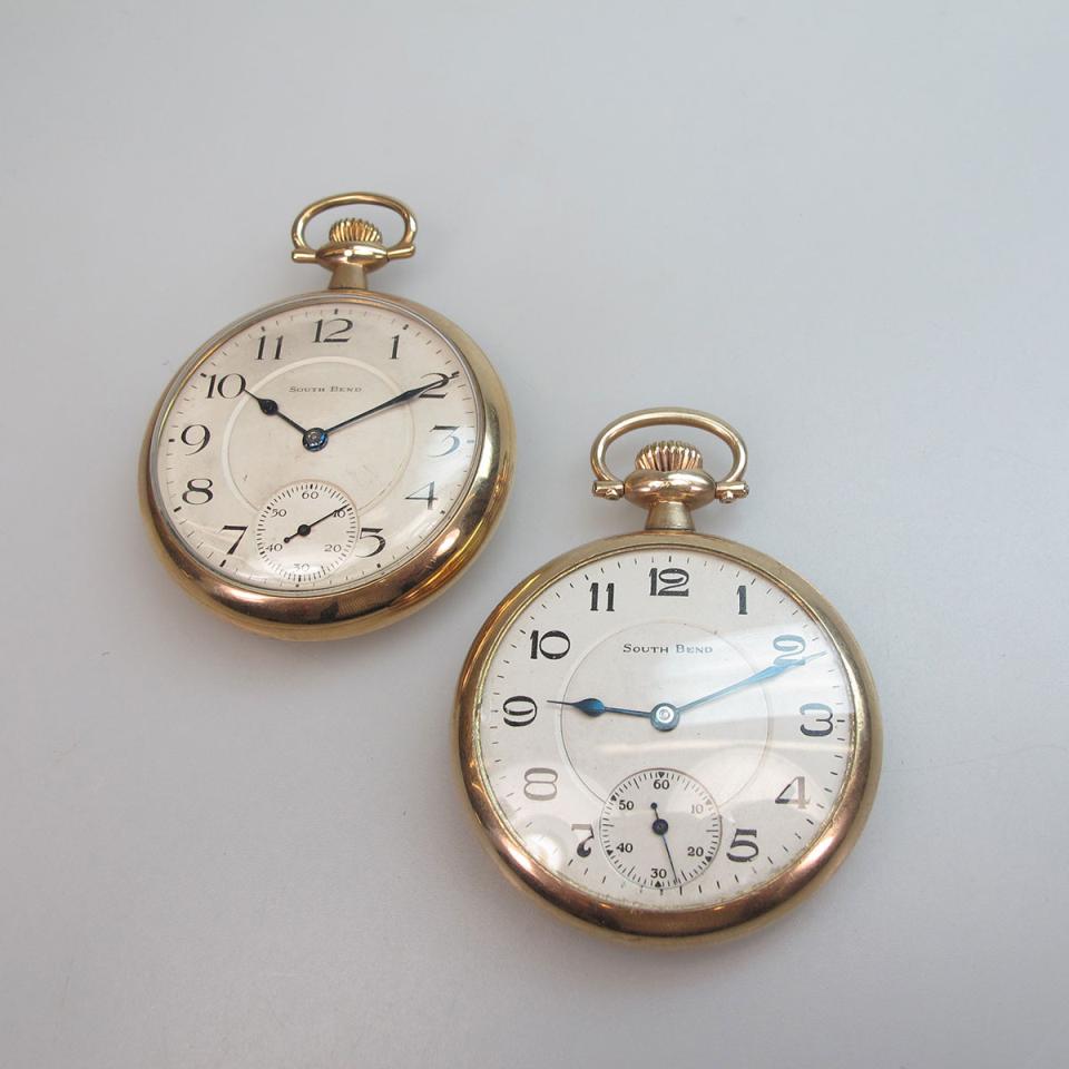 2 Southbend Openface Pocket Watches