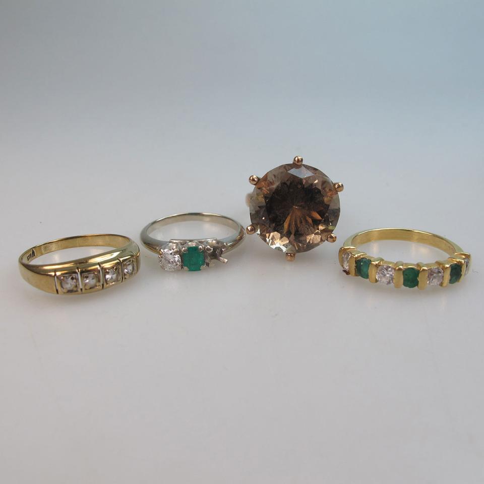 4 Various Gold Rings