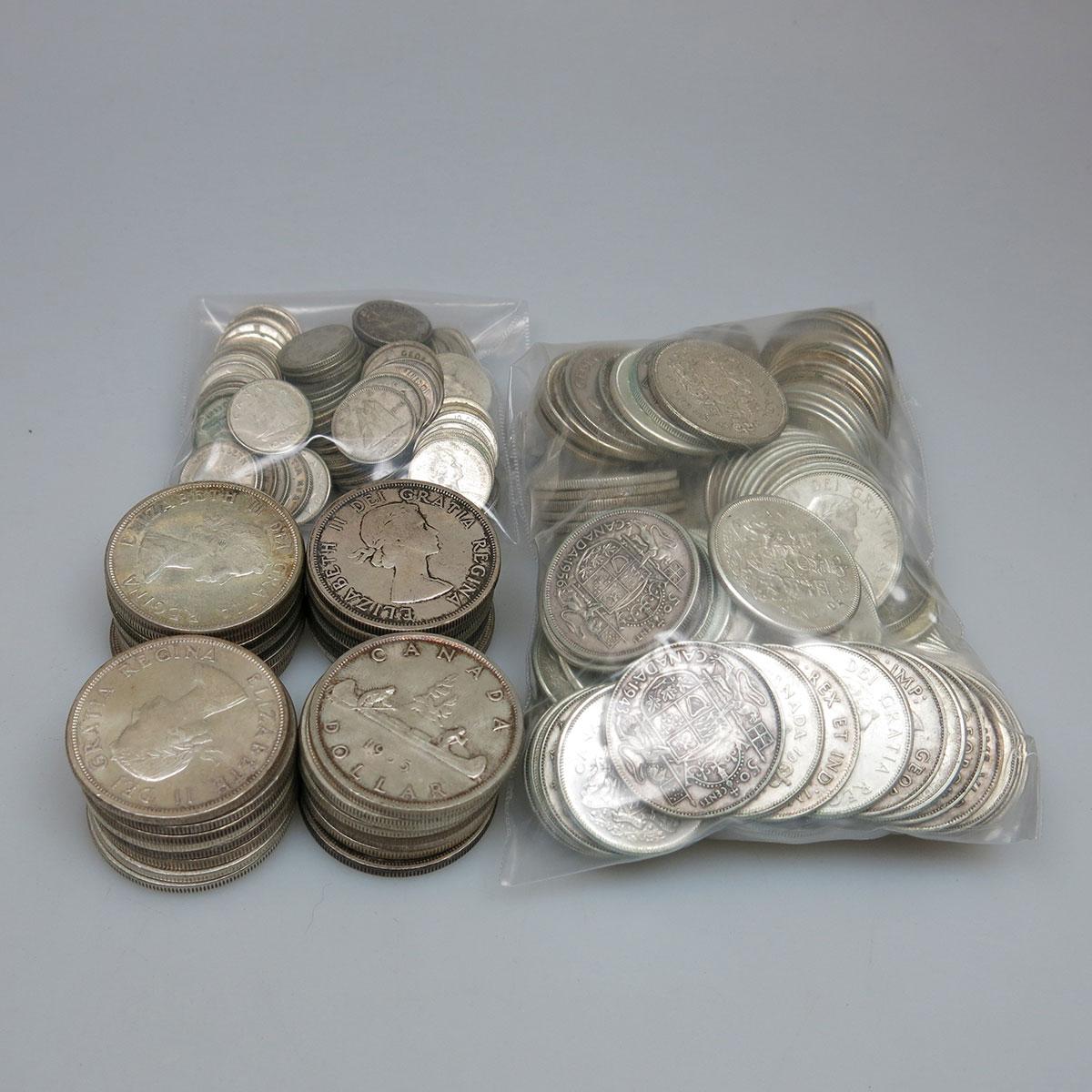 32 Canadian Silver Dollars