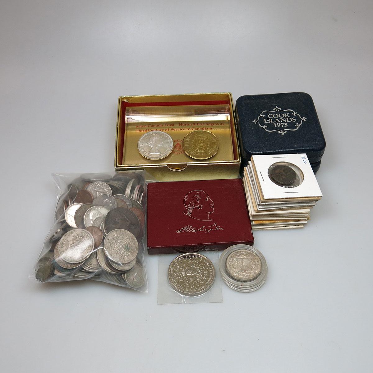 Small Quantity Of Foreign Coins, Canadian Mint Product, Etc