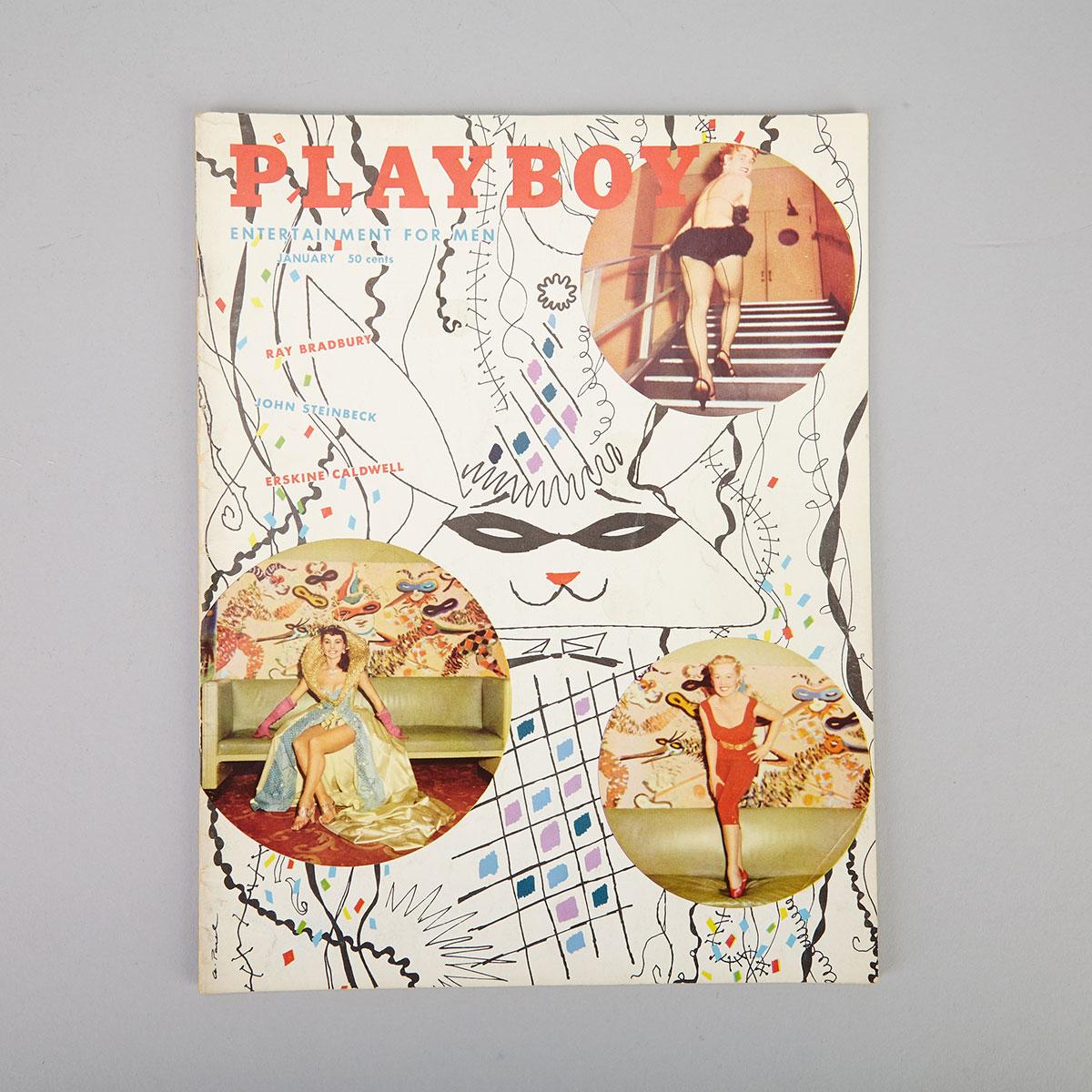 Early Issue of Playboy Magazine, January, 1955