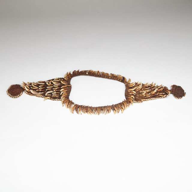 Papua New Guinea Dog Tooth Necklace, early-mid 20th century