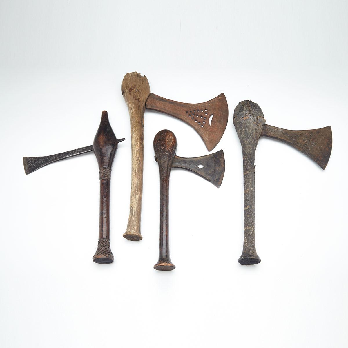 Four African Axes, 19th century