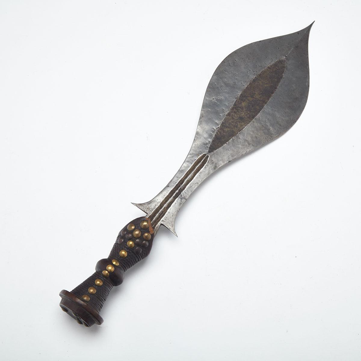 African Luba Short Sword, Congo, 19th/20th century