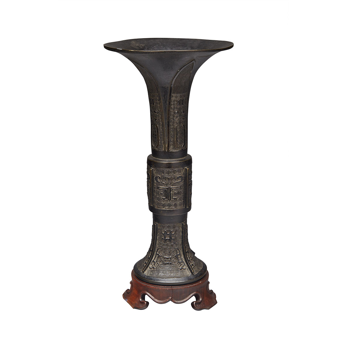 Bronze Archaistic Gu Vase, 16th/17th Century