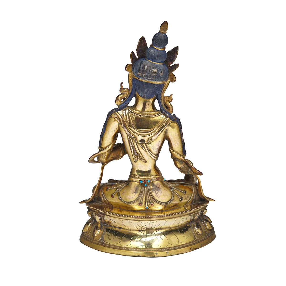 Large Gilt Bronze Figure of Tara, Tibet, 19th Century