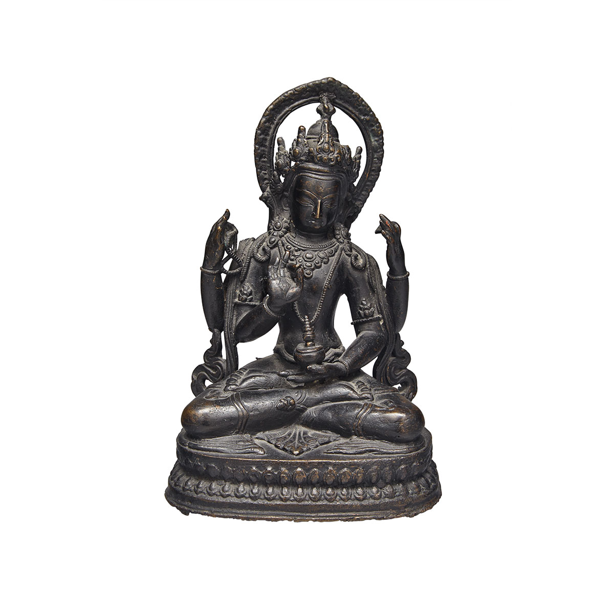 Bronze Figure of Shadakshari, Tibet, 19th Century