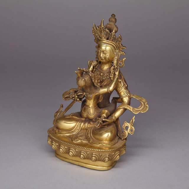 Bronze Figure of Vajradhara with Consort, Tibet