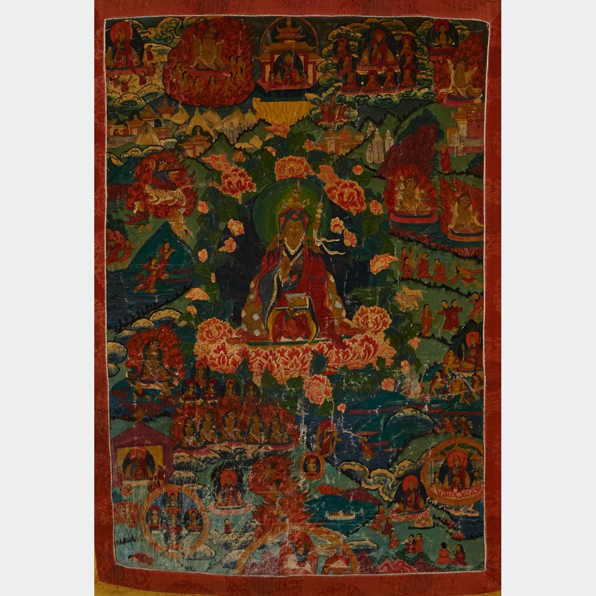 Thangka of Padmasambhav, Tibet, 19th/20th Century