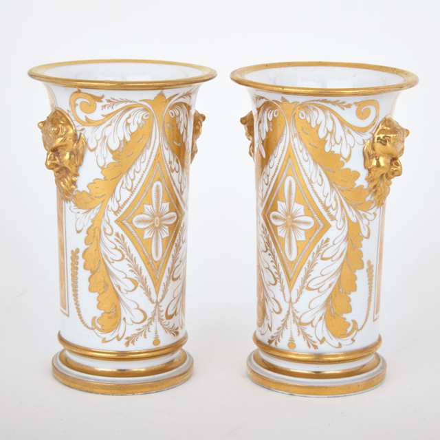 Pair of Barr, Flight & Barr Worcester Spill Vases, c.1804-13