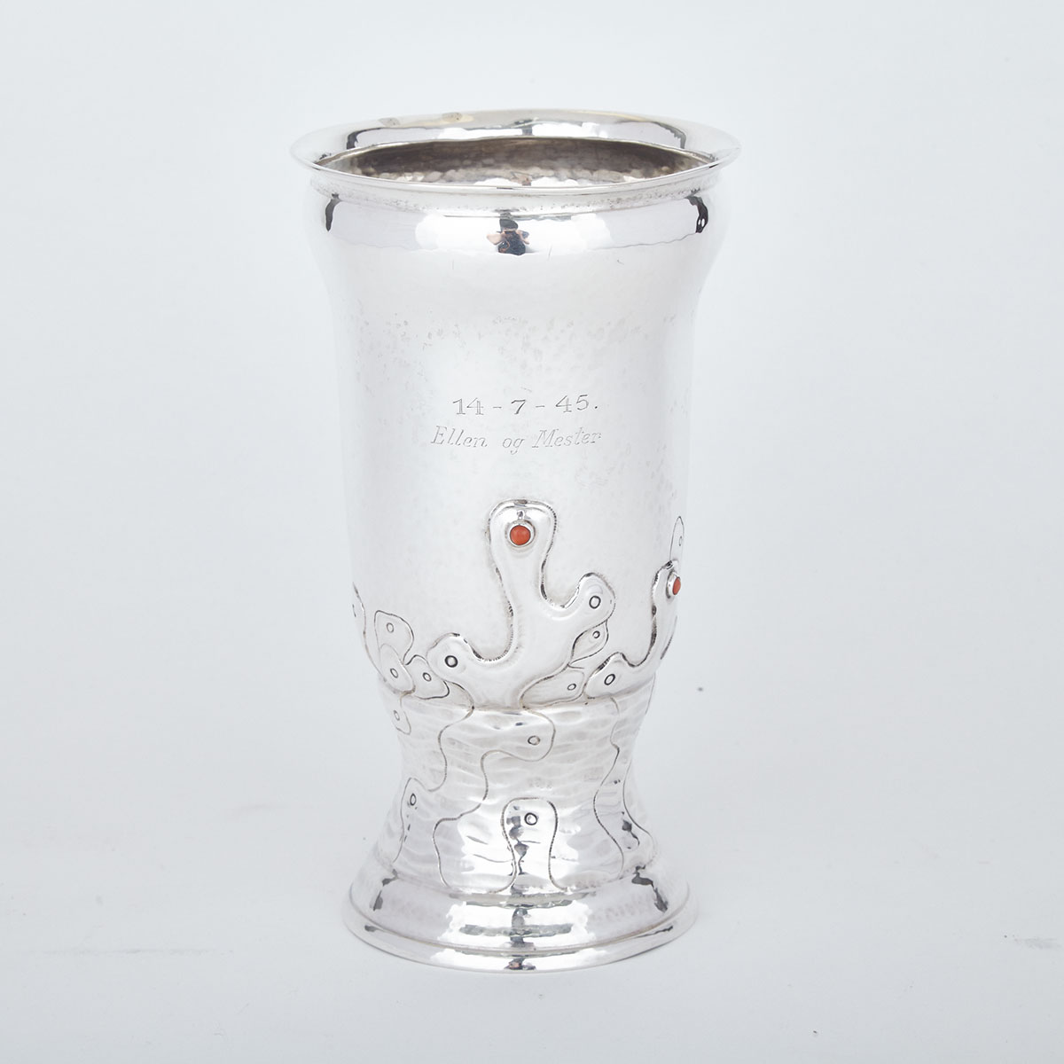 Danish Silver ‘Coral’ Vase, Carl Poul Petersen, Copenhagen, 1928