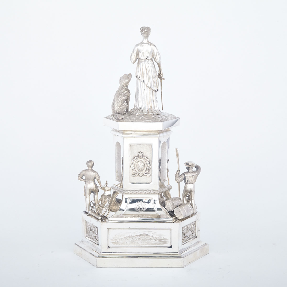 The Stephens Testimonial  
Canadian Silver Centrepiece, Robert Hendery, Montreal, Que., 1877