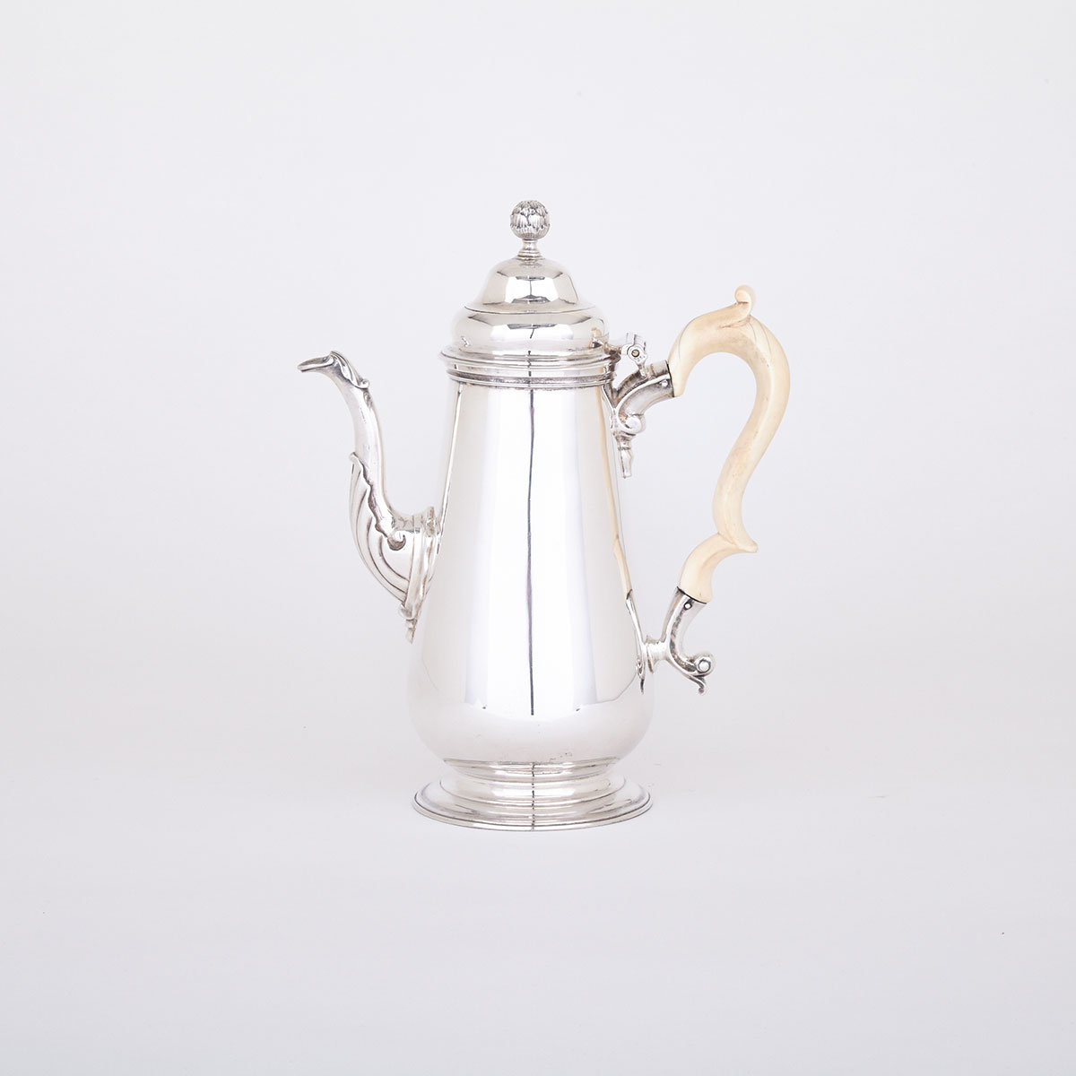 George II Silver Coffee Pot, William Shaw & William Priest, London, 1751