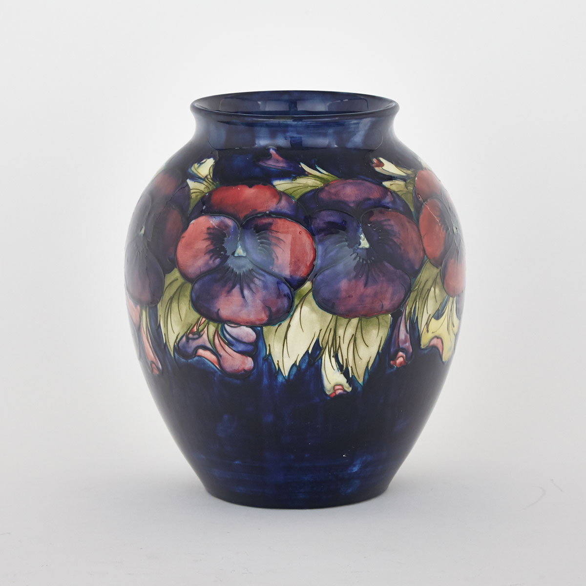 Moorcroft Pansy Vase, dated 1925