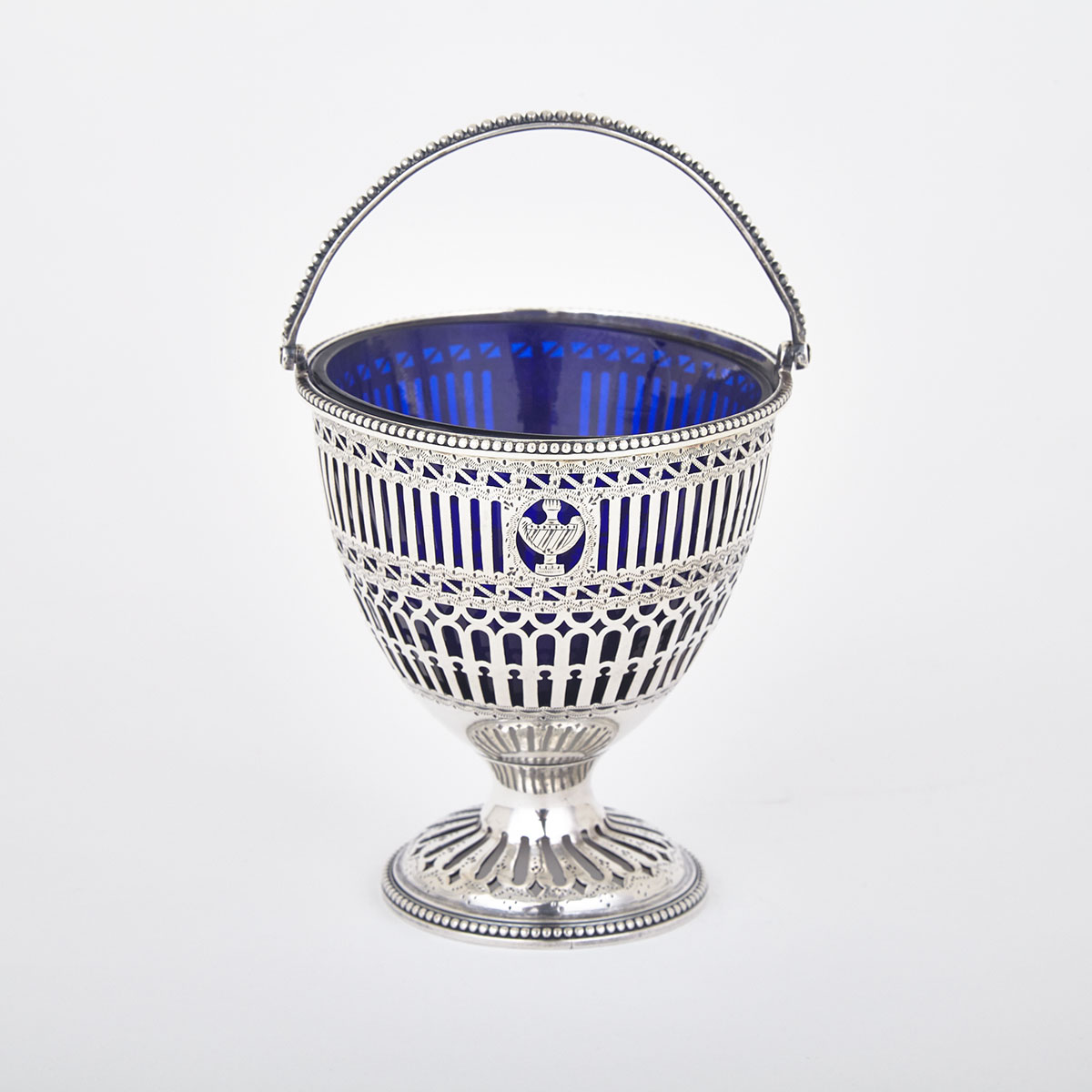 George III Silver Sugar Basket, Robert Hennell, London, 1780